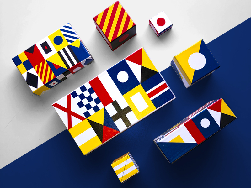 Example of C&A packaging - Nautical Flags