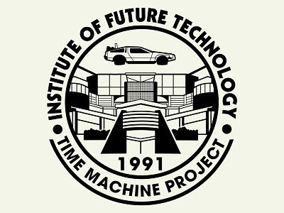 Time Machine Project back to the future bttf design graphic art illustration universal studios vector vintage vintage inspired