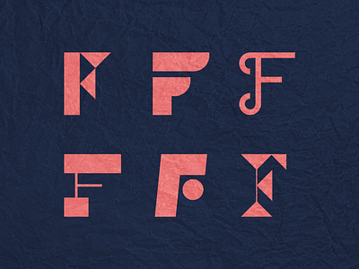 Letter F icons abstract branding classy concept icon ideas letter f lettermark logo logotype modern monogram negativespace practice retro