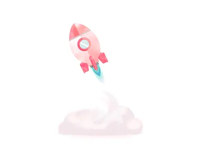 Launch animation branding design illustration ui vector