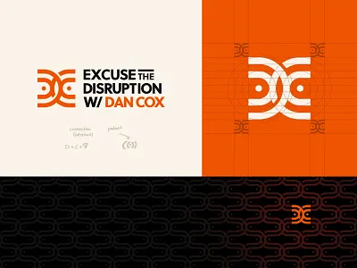 Logo Design for a Podcast Show branding c logo clean logo corporate corporate branding corporate identity d logo dc icon identity logo icon logodesign mark minimal monogram orange color scheme orange logo pattern podcast logo symbol