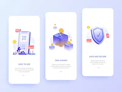 E-Wallet App Onboarding Screens app illustration onboarding ui wallet