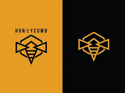 Honeycomb Logo Icon bee branding honey honeycomb illustration logo vector