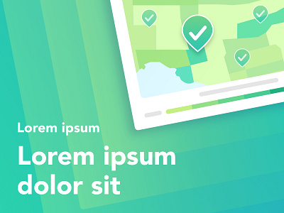 The Green Cover design flat illustration minimal vector