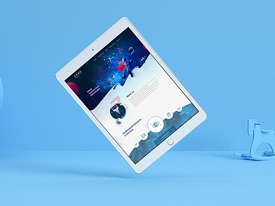 Zero Gravity Website art direction astronaut blues visual websites zero gravity