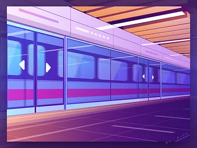 Suuubway design illustration subway traffic ui work