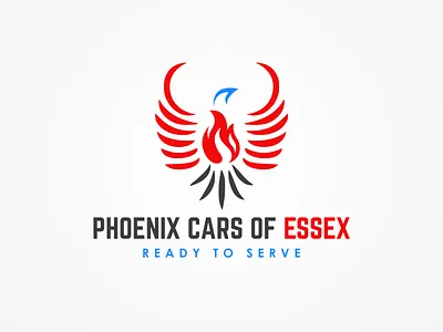 Fire Phoenix design logo
