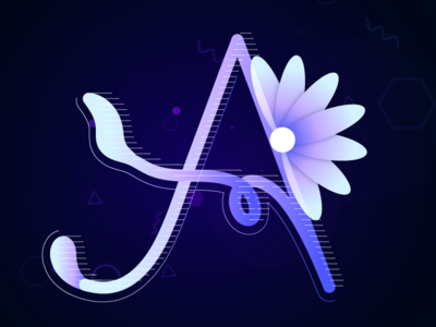 A 36daysoftype 36daysoftype a abstract letter lettering typography