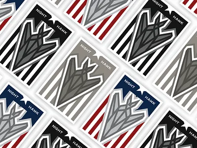 F117 Stickers air air force badge lines patch plane sticker vector