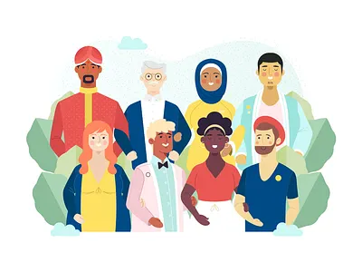 Together diversity diversity people illustration illustration art vector illustration vectorial illustration vectors vectorstock