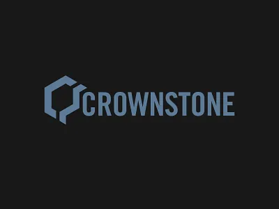 Crownstone Construction logo brand identity branding building construction construction company logo