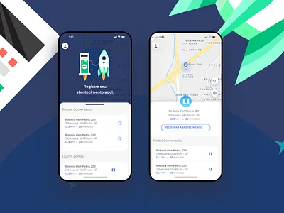 Rocket Map android app dark flat illustration maps mobile rocket