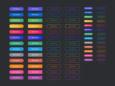 Nightfall Buttons app dark darkmode design design system flat ios mobile shop sketch ui ui design uikit ux uxdesign