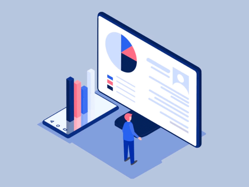Linked Devices after affects after effects aftereffects animation bounce flat illustration isometric isometric animation