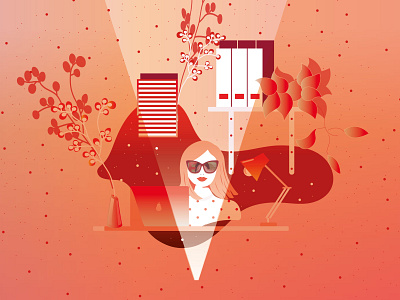 Femina magazine art direction design campaign design gradient graphic design illustration summer