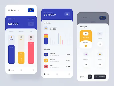 Mobile Balance account app application balance card clean dashboard design ios mobile pay payment statistics ui user user interface ux