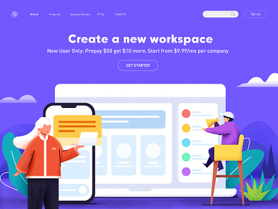 Web article business design desk editorial geek bot geekbot illustration laptop office person portrait ps slack sport web work