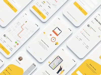QUBER Taxi App UI UX Kit design drive driver app taxi taxi driver uber ui ui kit ui pack ux