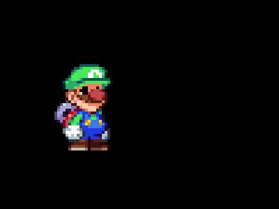 Gooigi animation art game nintendo pixel
