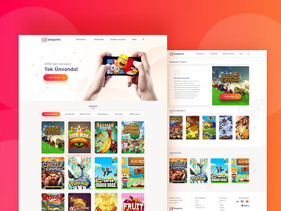 Playgame Website design game website games inspiration ui ux web website