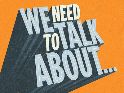We Need To Talk About Shadow logo typeface typography verg