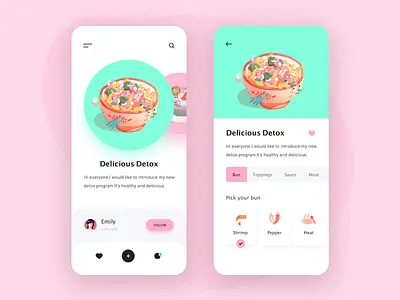 Food app app design ui ui ux design ux