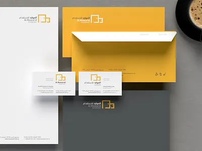 Al Mawarid Branding arabic branding icon logo stationery