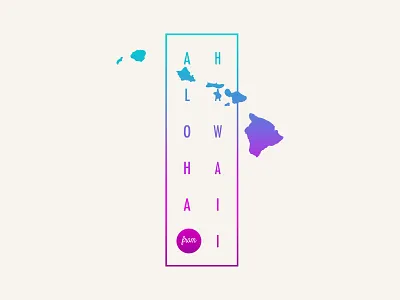 Aloha from the Hawaiian Islands aloha branding design flat hang loose hawaii hawaiian illustration island logo monoline shaka tropical tshirt tshirt graphics vector