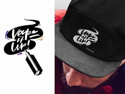 SMOK Cap design branding cap illustration typography