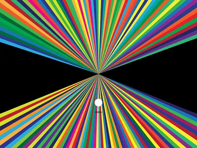 Do More Thinking colour doodle graphic design illustrator line art op art optical illusion pattern poster psychedelic shape trippy vector visual