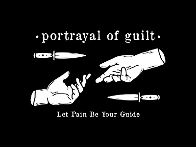 Let Pain Be Your Guide artwork badge design branding commission design drawing freelancer graphic design graphic designer illustration illustrator logo merch design shirt design vector