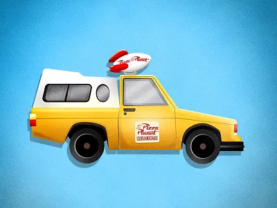 Pizza Planet Truck auto automobile automotive car disney pixar pizza toy toystory truck