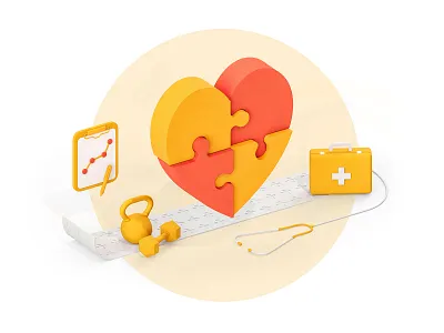 SAS 04 — Support 3d brochure c4d cgi cinema4d cover cover book doctor health healthcare healthy hospital illustration medical medicine social vibrant