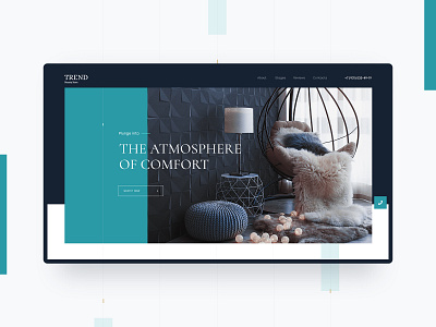 Trend Beauty Store atmosphere chairs concept creative design furniture store minimalism preview store trend uiux web design web mosaica website
