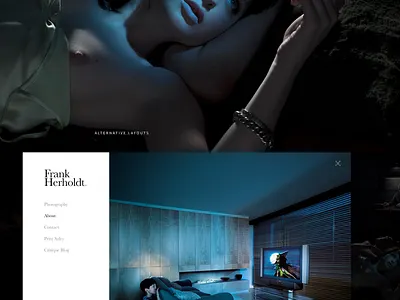 Frank Herholdt Photography dark minimal photography portfolio