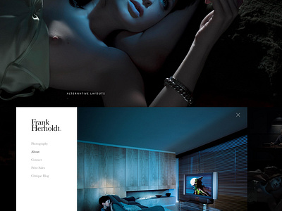 Frank Herholdt Photography dark minimal photography portfolio