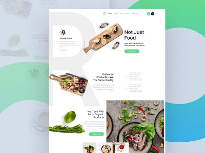 Restaurant Landing Page clean design figma landing page restaurant sketch ui ui design web design