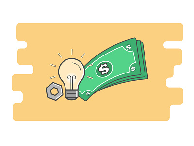 TIPS AND MONEY animation design illustration illustrator minimal vector