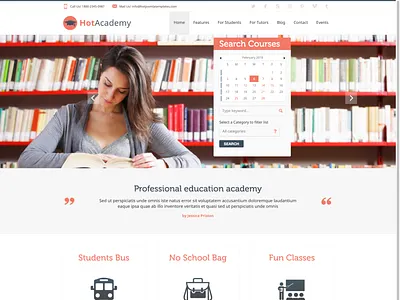 Academy academy joomla joomla template learning learning platform responsive responsive design school website schools template university