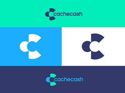 Cachecash cc logo monogram negativespace software