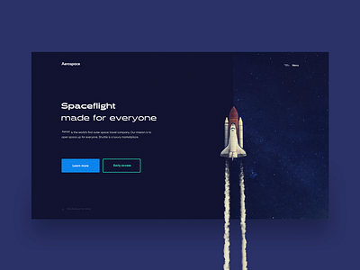 Aerospace — Flight Booking Landing (Unused Version) clean cosmos design flight flight booking grid inspiration interface minimal minimalism rocket sandro tavartkiladze space space art spaceship tavdro ui ux white whitespace