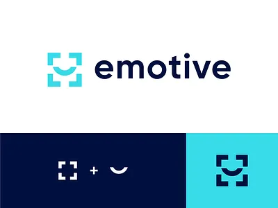 Emotive Logo ai branding design emotion face icon logo logodesign logodesinger logotype mark minimal recognition smile vector