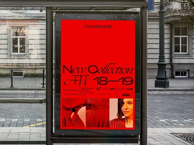 Jamemme Street Lightbox advertising branding fashion identity logo print red typography