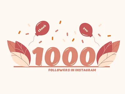 1k IN INSTAGRAM 1000 1k design illustration illustrator vector webdeisgn website