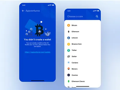 Bitcoin | Wallet adobe xd app design binace cpom bitcoin bitcoin wallet app design bule wallet cardano cosmos cryptocurrency dark wallet ethereum litecoin monero stellar tether ui design ui ux design wallet app