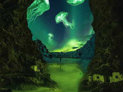 jelly fish edit graphic design imagination
