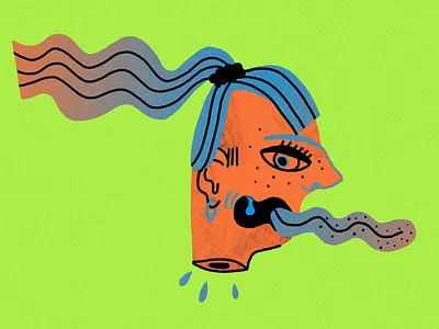 frantic illustration