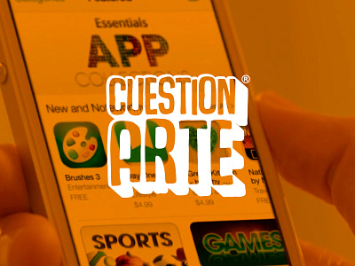 CUESTION-ARTE app brand branding design flat graphic design icon identity illustration illustrator logo logotype minimal mobile type typography ui ux vector web