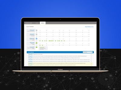 Task driven timeline for a Loan Processing App ui design user experience ux wireframe