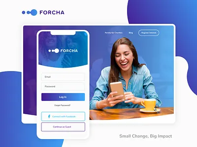 Forcha design ui ux web website